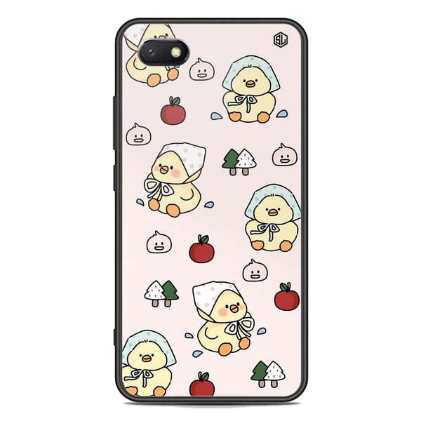 Cute Chic Series Soft Phone Case - Premium Glass Case - Design 2 - Huawei Y5 Prime 2018