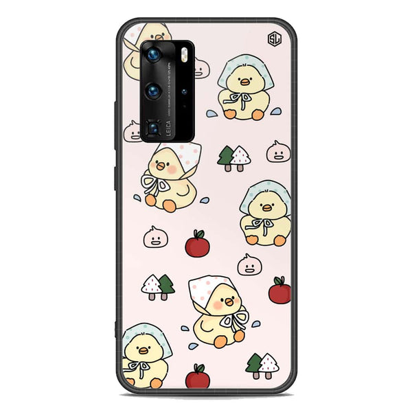 Cute Chic Series Soft Phone Case - Premium Glass Case - Design 2 - Huawei P40 Pro