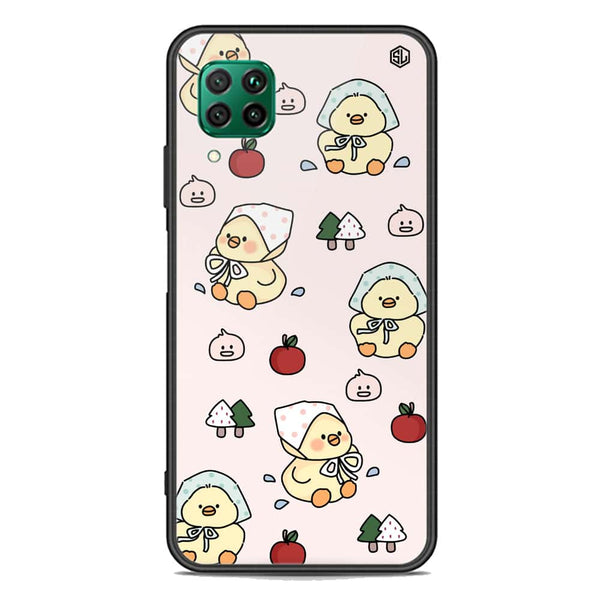 Cute Chic Series Soft Phone Case - Premium Glass Case - Design 2 - Huawei Nova 7i