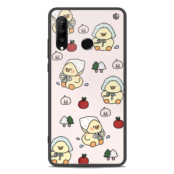 Cute Chic Series Soft Phone Case - Premium Glass Case - Design 2 - Huawei Nova 4e