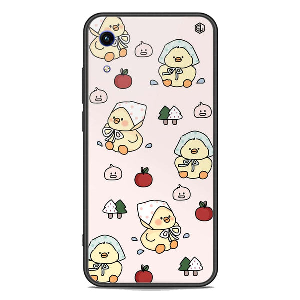 Cute Chic Series Soft Phone Case - Premium Glass Case - Design 2 - Huawei Honor 8A