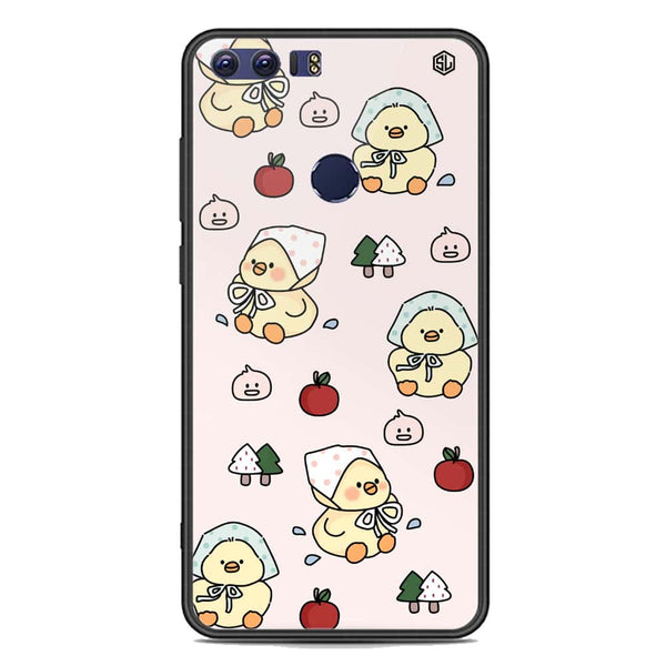 Cute Chic Series Soft Phone Case - Premium Glass Case - Design 2 - Huawei Honor 8