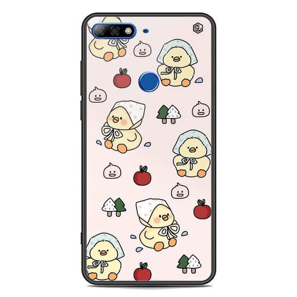 Cute Chic Series Soft Phone Case - Premium Glass Case - Design 2 - Huawei Honor 7C