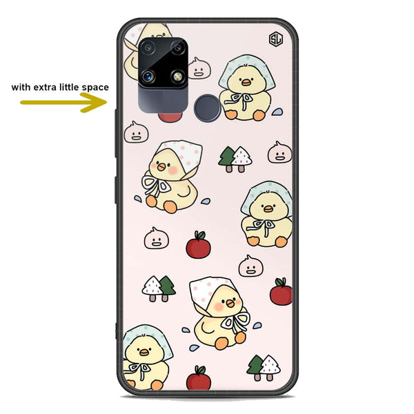 Cute Chic Series Soft Phone Case - Premium Glass Case - Design 2 - Realme C12