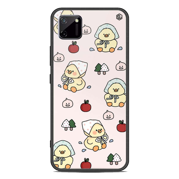 Cute Chic Series Soft Phone Case - Premium Glass Case - Design 2 - Realme C11 2021