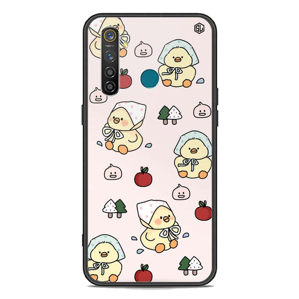 Cute Chic Series Soft Phone Case - Premium Glass Case - Design 2 - Realme 5 Pro