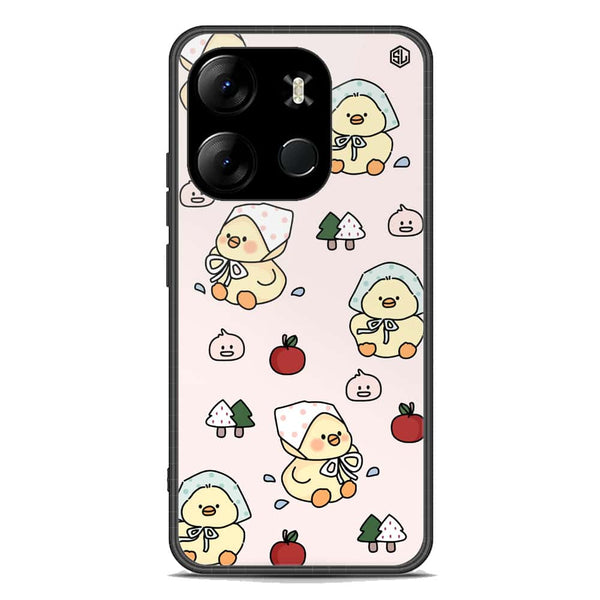 Cute Chic Series Soft Phone Case - Premium Glass Case - Design 2 - Infinix Smart 7