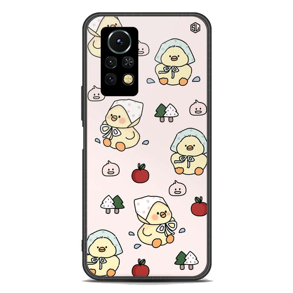 Cute Chic Series Soft Phone Case - Premium Glass Case - Design 2 - Infinix Note 11s