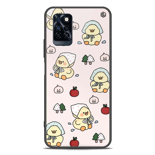 Cute Chic Series Soft Phone Case - Premium Glass Case - Design 2 - Infinix Note 10 Pro