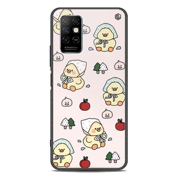Cute Chic Series Soft Phone Case - Premium Glass Case - Design 2 - Infinix Note 8i