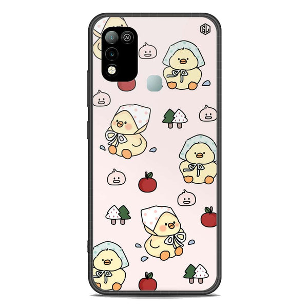 Cute Chic Series Soft Phone Case - Premium Glass Case - Design 2 - Infinix Hot 10 Play