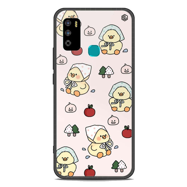 Cute Chic Series Soft Phone Case - Premium Glass Case - Design 2 - Infinix Hot 9 Play