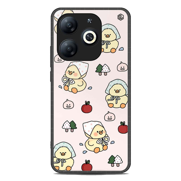Cute Chic Series Soft Phone Case - Premium Glass Case - Design 2 - Tecno Spark Go 2024