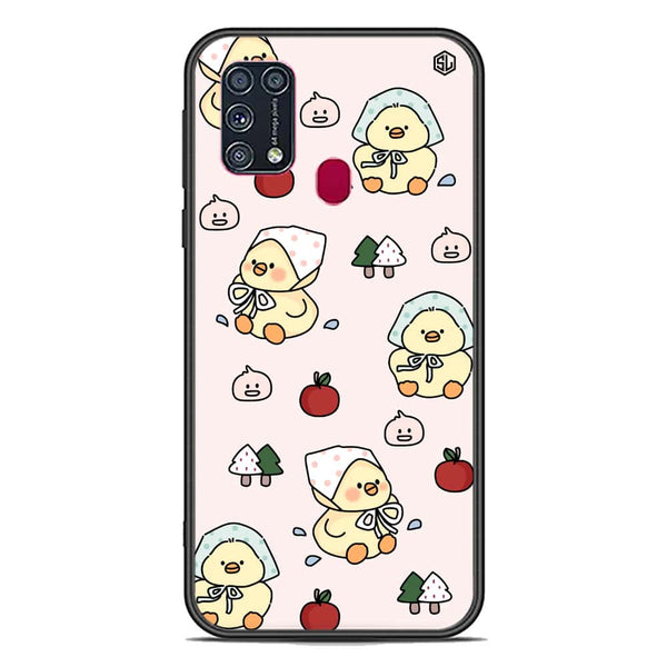 Cute Chic Series Soft Phone Case - Premium Glass Case - Design 2 - Samsung Galaxy M31