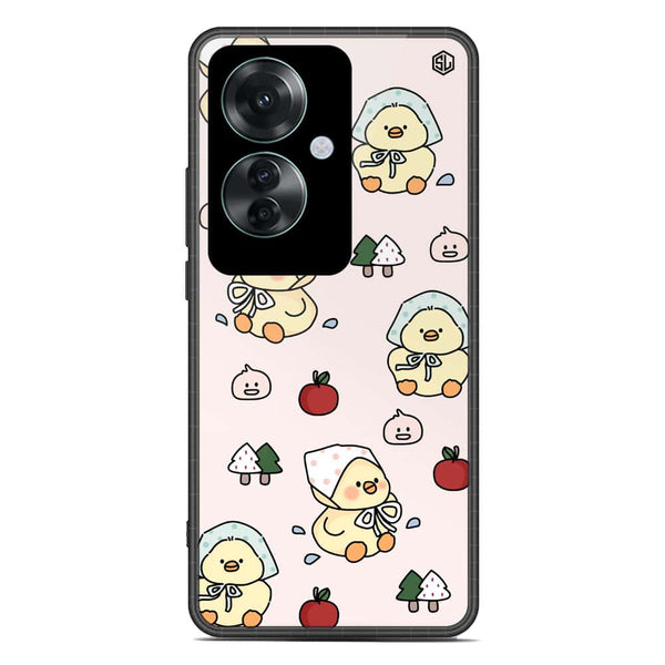 Cute Chic Series Soft Phone Case - Premium Glass Case - Design 2 - Oppo Reno 11F