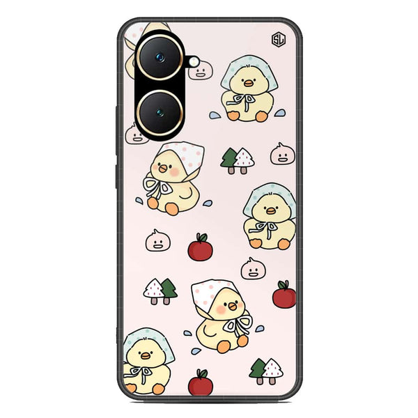Cute Chic Series Soft Phone Case - Premium Glass Case - Design 2 - Vivo Y03
