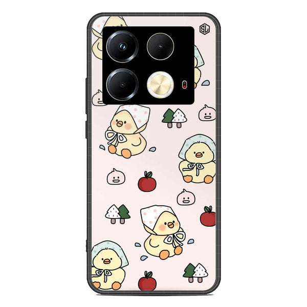 Cute Chic Series Soft Phone Case - Premium Glass Case - Design 2 - Infinix Note 40