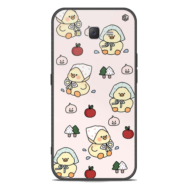 Cute Chic Series Soft Phone Case - Premium Glass Case - Design 2 - Samsung Galaxy J7 2015