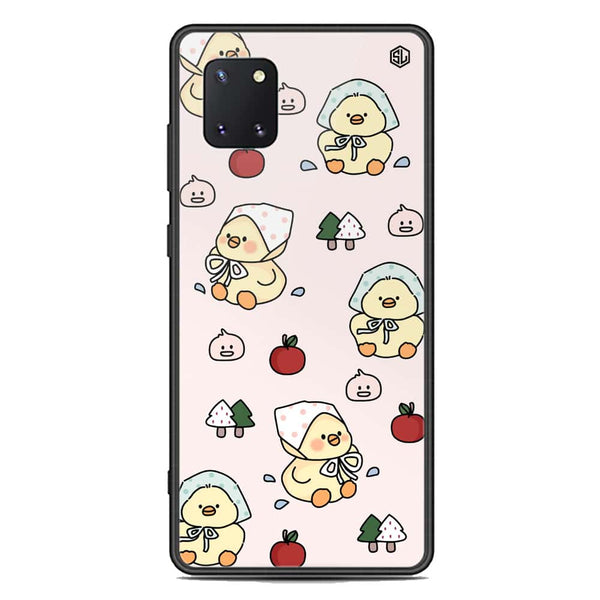 Cute Chic Series Soft Phone Case - Premium Glass Case - Design 2 - Samsung Galaxy A81