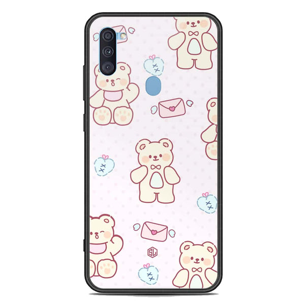 Cute Chic Series Soft Phone Case - Premium Glass Case - Design 3 - Samsung Galaxy A11