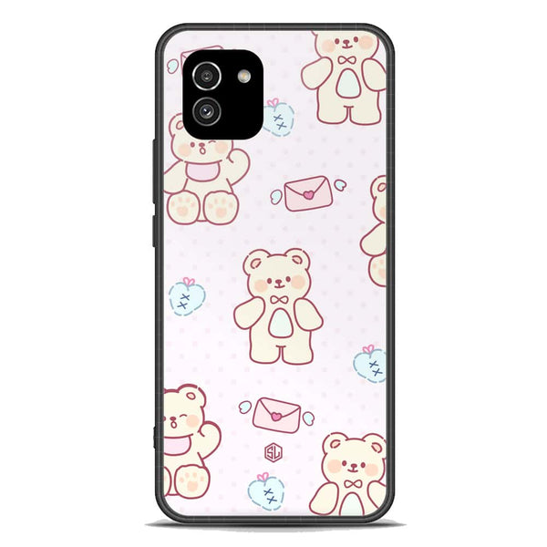 Cute Chic Series Soft Phone Case - Premium Glass Case - Design 3 - Samsung Galaxy A03