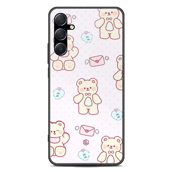 Cute Chic Series Soft Phone Case - Premium Glass Case - Design 3 - Samsung Galaxy M53