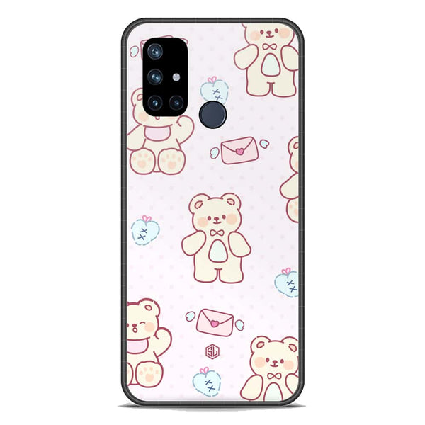 Cute Chic Series Soft Phone Case - Premium Glass Case - Design 3 - OnePlus Nord N10 5G