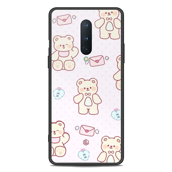 Cute Chic Series Soft Phone Case - Premium Glass Case - Design 3 - OnePlus 8 4G