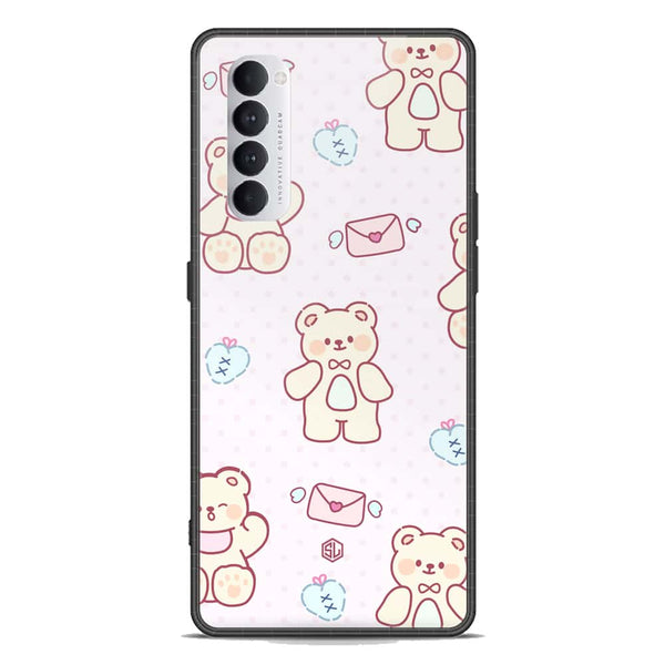 Cute Chic Series Soft Phone Case - Premium Glass Case - Design 3 - Oppo Reno 4 Pro 5G