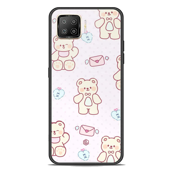 Cute Chic Series Soft Phone Case - Premium Glass Case - Design 3 - Oppo Reno 4 Lite