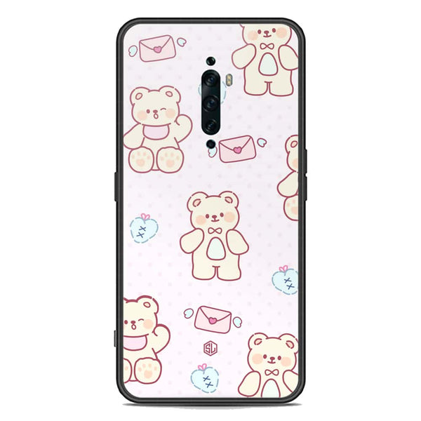 Cute Chic Series Soft Phone Case - Premium Glass Case - Design 3 - Oppo Reno 2F