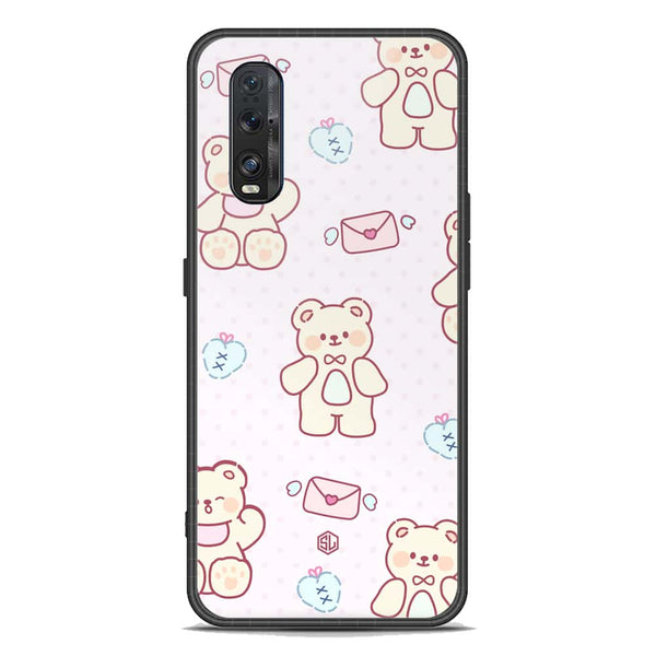 Cute Chic Series Soft Phone Case - Premium Glass Case - Design 3 - Oppo Find X2