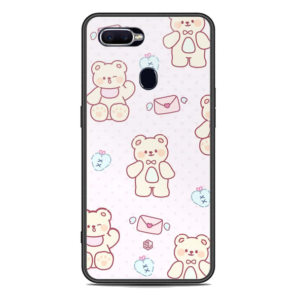 Cute Chic Series Soft Phone Case - Premium Glass Case - Design 3 - Oppo F9