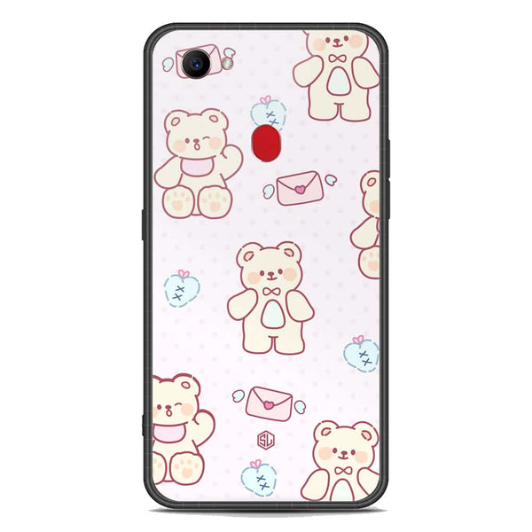 Cute Chic Series Soft Phone Case - Premium Glass Case - Design 3 - Oppo F7