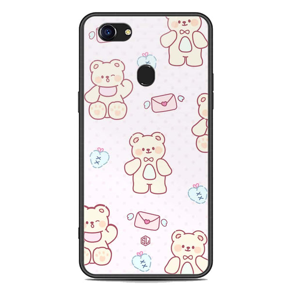 Cute Chic Series Soft Phone Case - Premium Glass Case - Design 3 - Oppo F5