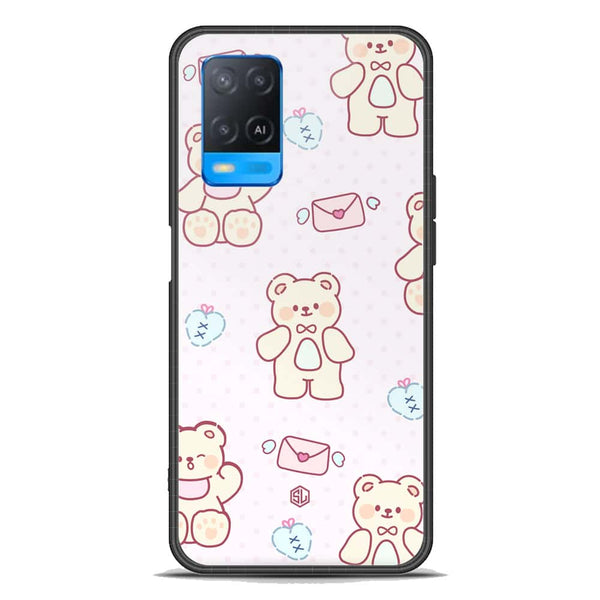 Cute Chic Series Soft Phone Case - Premium Glass Case - Design 3 - Oppo A55 4G