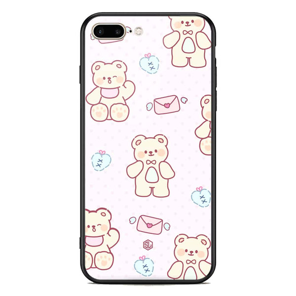 Cute Chic Series Soft Phone Case - Premium Glass Case - Design 3 - iPhone 8 Plus / 7 Plus