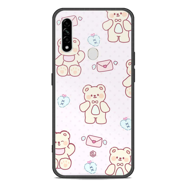 Cute Chic Series Soft Phone Case - Premium Glass Case - Design 3 - Oppo A8