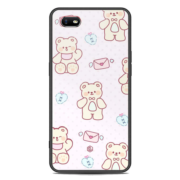 Cute Chic Series Soft Phone Case - Premium Glass Case - Design 3 - Oppo A1k