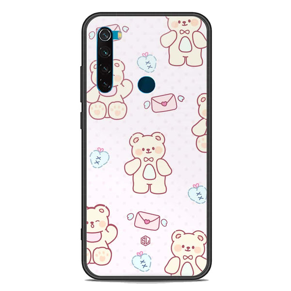 Cute Chic Series Soft Phone Case - Premium Glass Case - Design 3 - Xiaomi Redmi Note 8 2021