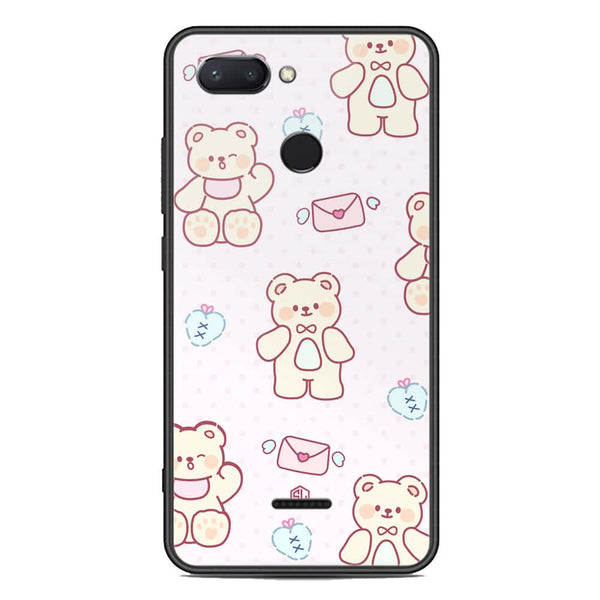 Cute Chic Series Soft Phone Case - Premium Glass Case - Design 3 - Xiaomi Redmi 6