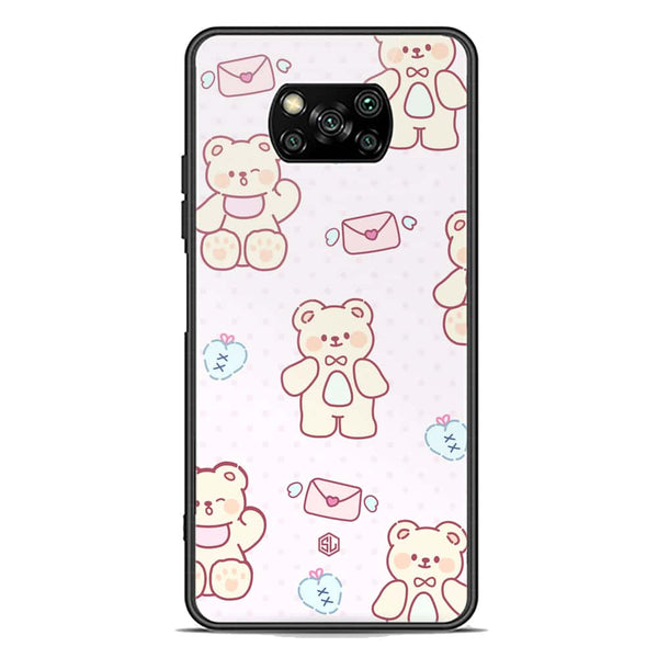 Cute Chic Series Soft Phone Case - Premium Glass Case - Design 3 - Xiaomi Poco X3