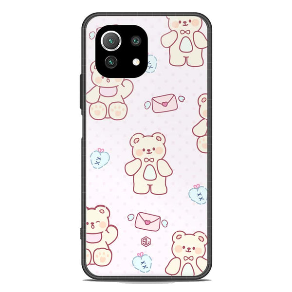 Cute Chic Series Soft Phone Case - Premium Glass Case - Design 3 - Xiaomi Mi 11 Lite