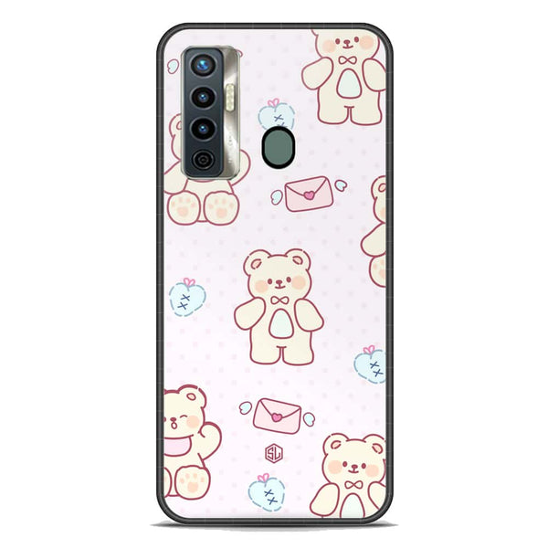 Cute Chic Series Soft Phone Case - Premium Glass Case - Design 3 - Tecno Camon 17