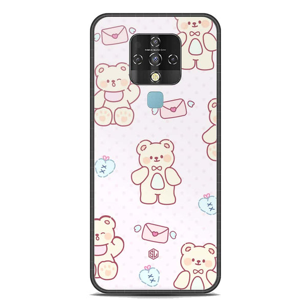 Cute Chic Series Soft Phone Case - Premium Glass Case - Design 3 - Tecno Camon 16
