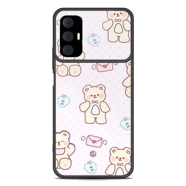 Cute Chic Series Soft Phone Case - Premium Glass Case - Design 3 - Tecno Spark 8 Pro