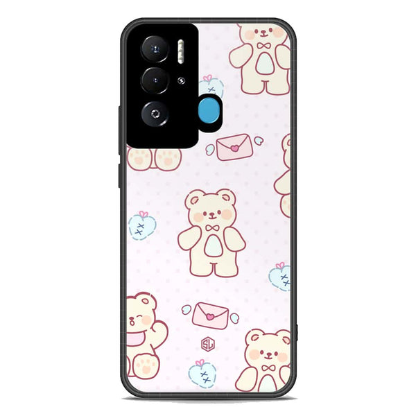 Cute Chic Series Soft Phone Case - Premium Glass Case - Design 3 - Tecno Pova Neo