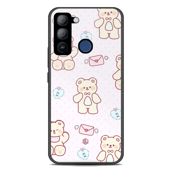 Cute Chic Series Soft Phone Case - Premium Glass Case - Design 3 - Tecno Pop 5 LTE
