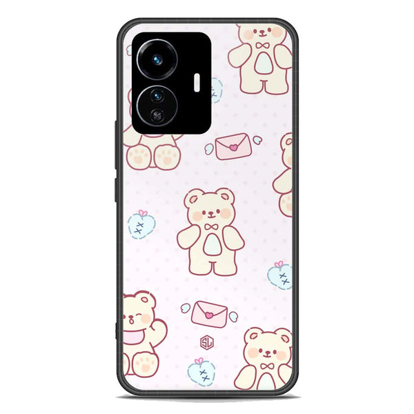 Cute Chic Series Soft Phone Case - Premium Glass Case - Design 3 - Vivo Y77 5G