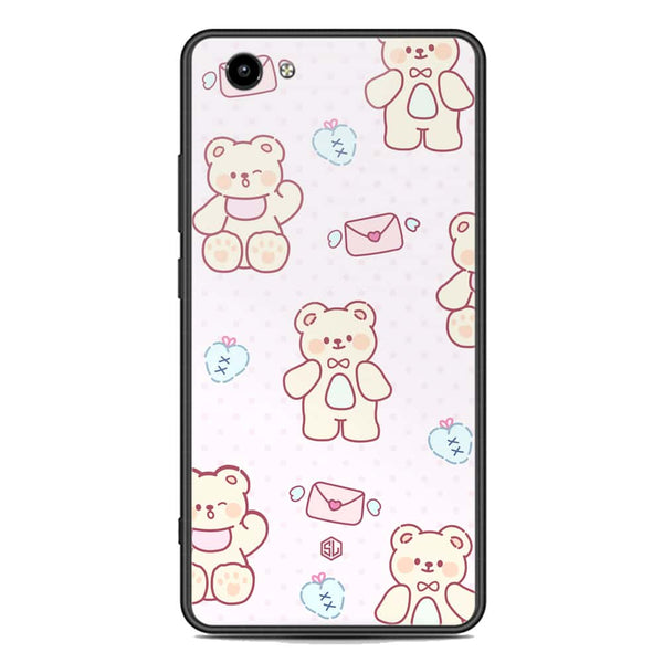 Cute Chic Series Soft Phone Case - Premium Glass Case - Design 3 - Vivo Y71